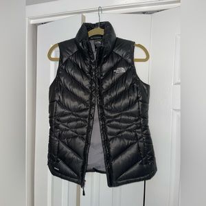 Black The North Face Puffer vest